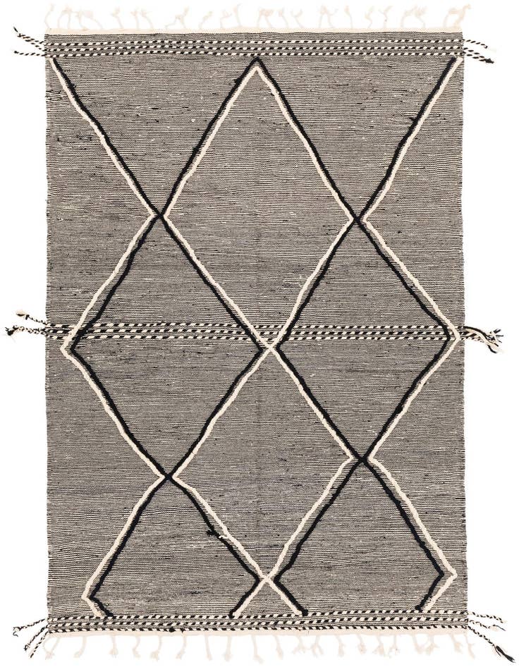 Detail image of 6' x 9' 10 Hand Knotted Moroccan Wool Rug