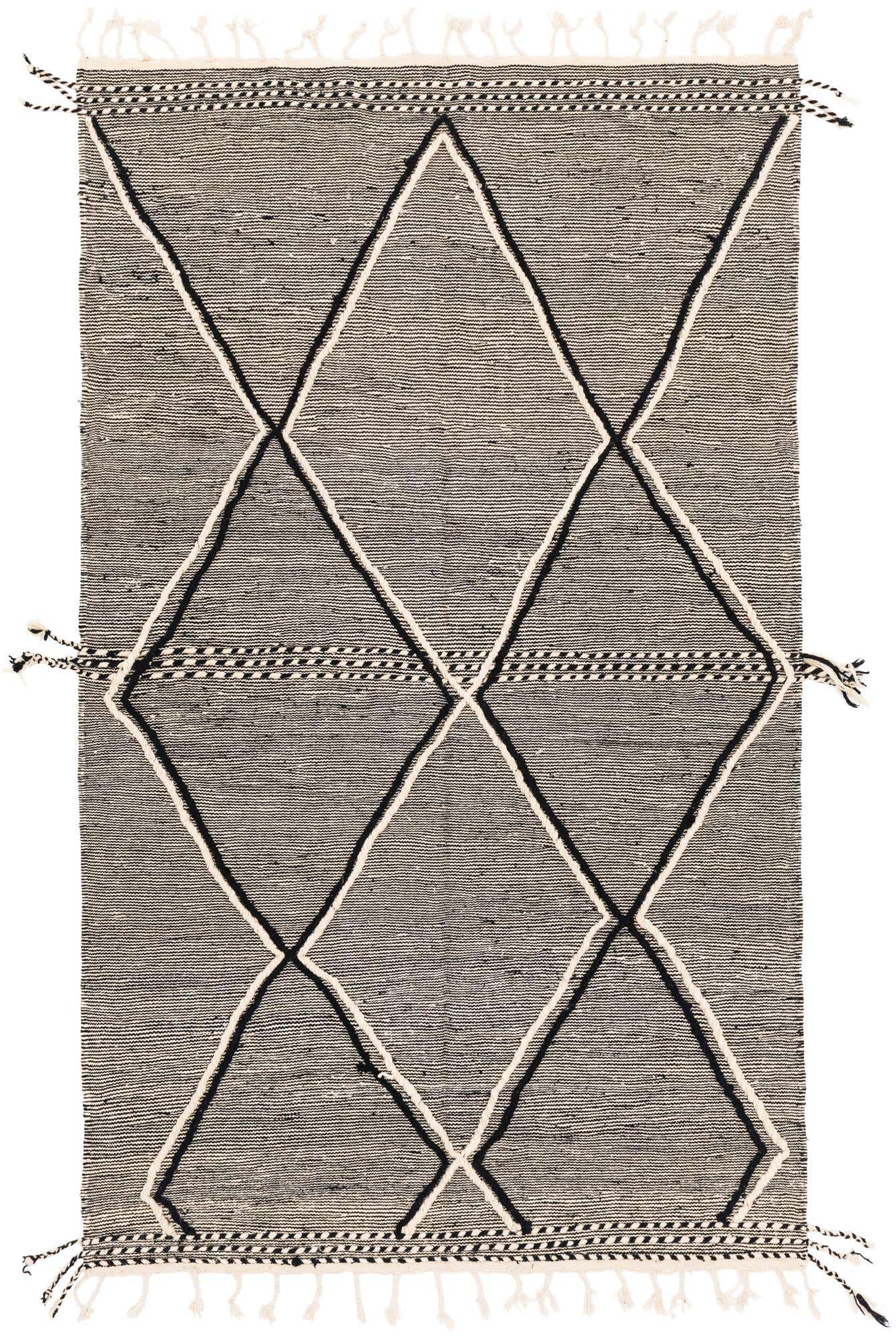 6' x 9' 10 Hand Knotted Moroccan Wool Rug