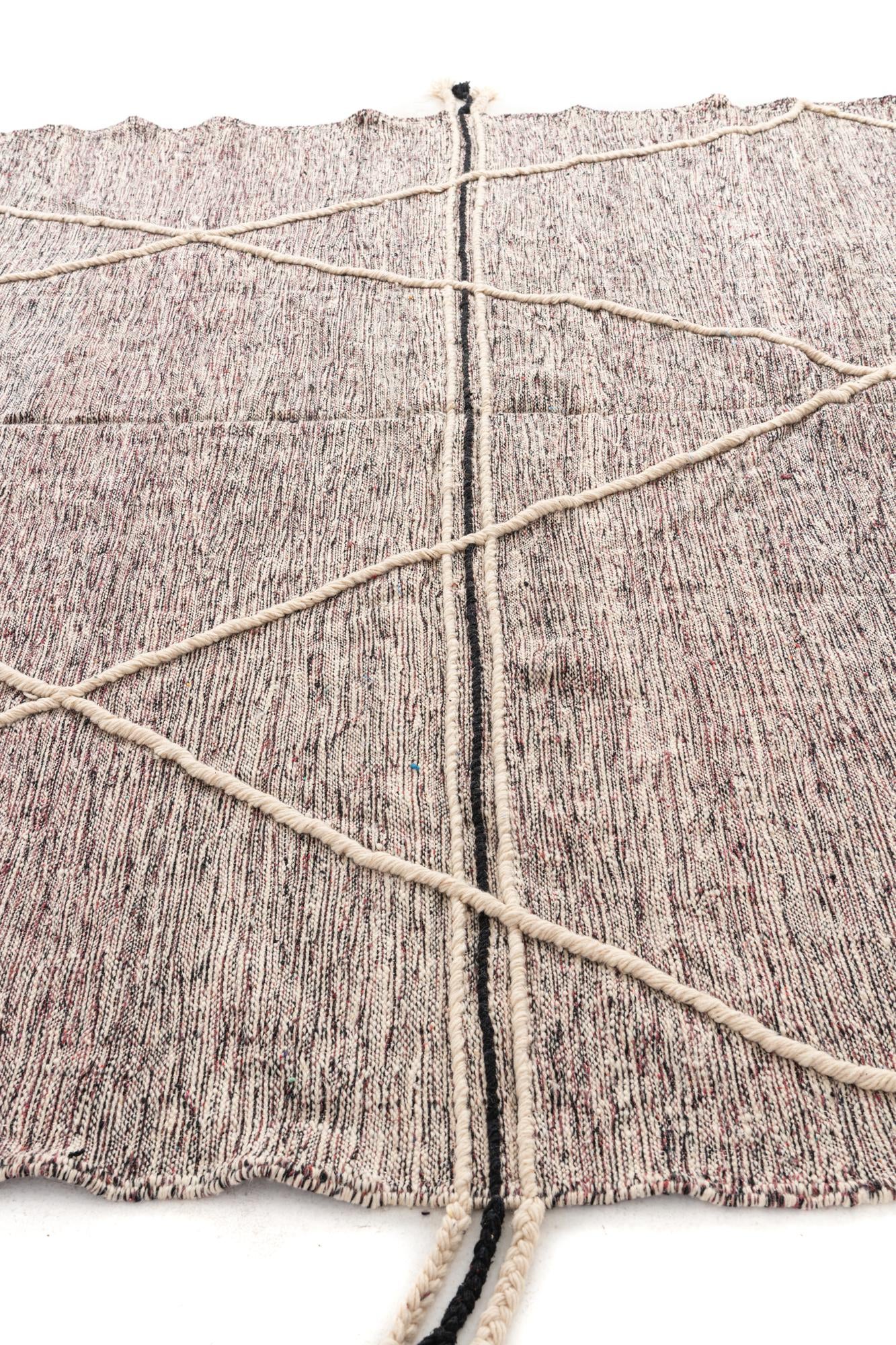 10' x 13' 3 Hand Knotted Moroccan Wool Rug