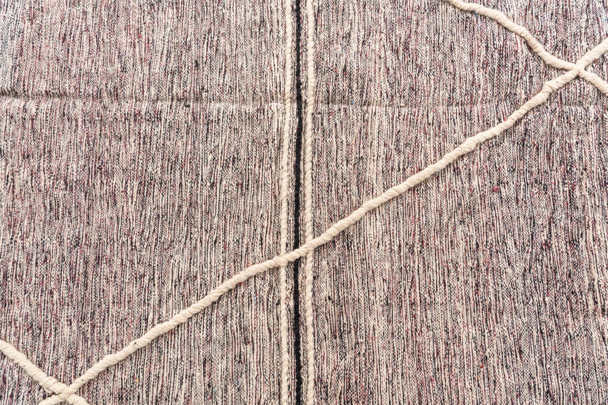10' x 13' 3 Hand Knotted Moroccan Wool Rug