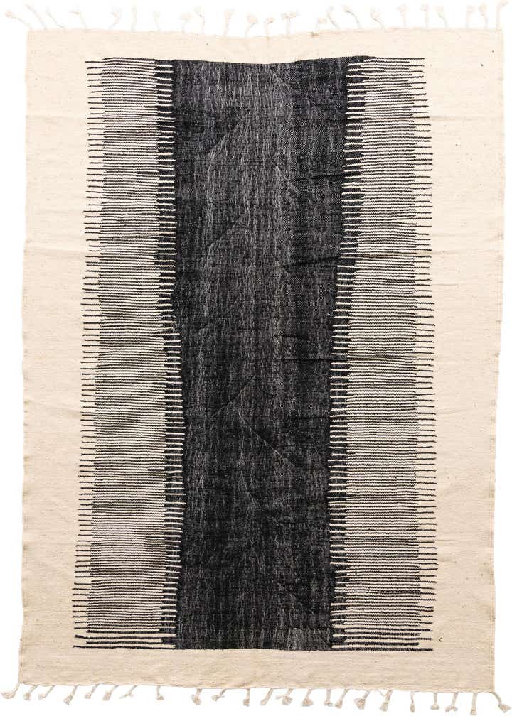 6' 9 x 10' 6 Hand Knotted Moroccan Wool Rug