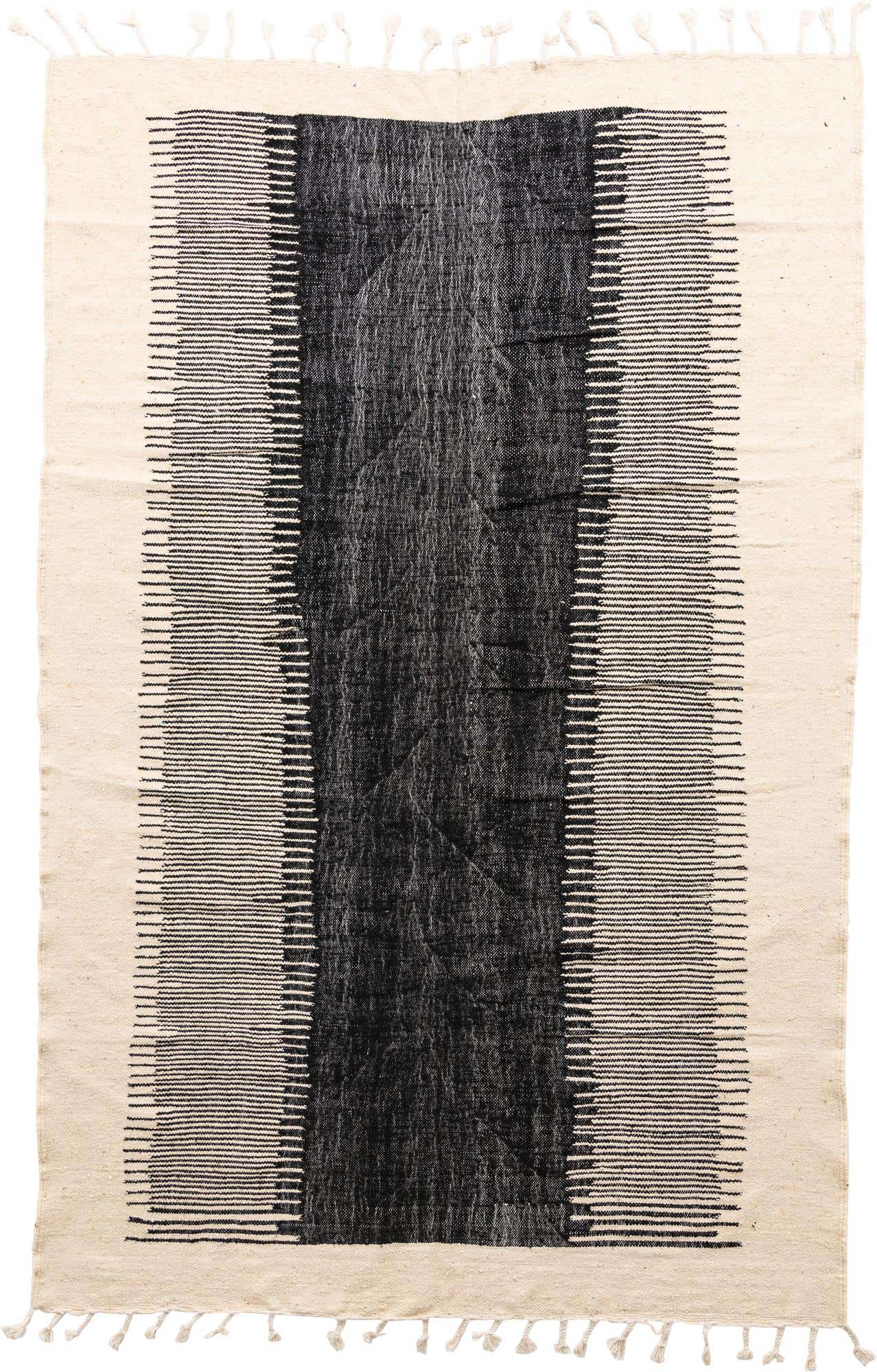 6' 9 x 10' 6 Hand Knotted Moroccan Wool Rug