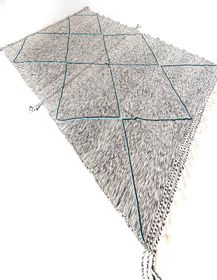 Detail image of 9' 2 x 14'  Hand Knotted Moroccan Wool Rug