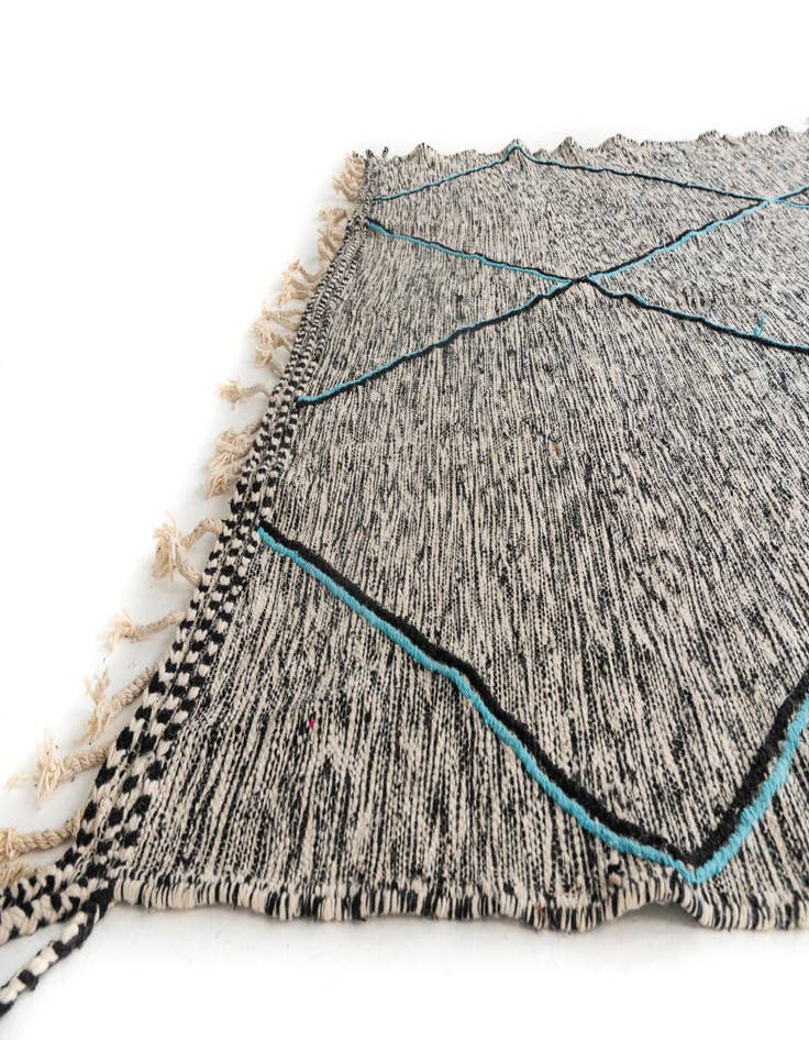 Detail image of 9' 2 x 14'  Hand Knotted Moroccan Wool Rug