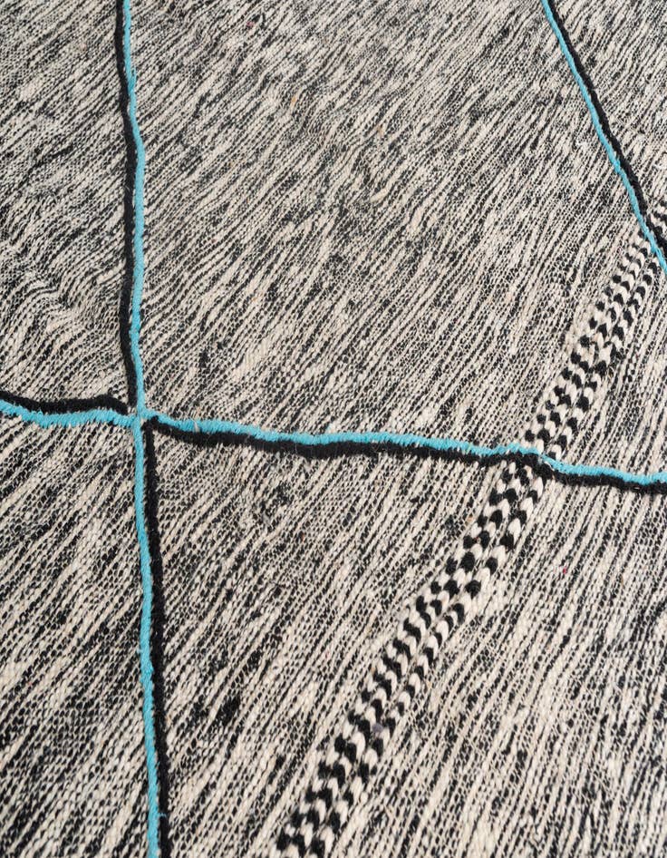 Detail image of 9' 2 x 14'  Hand Knotted Moroccan Wool Rug