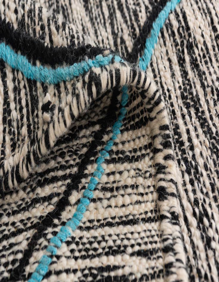 Detail image of 9' 2 x 14'  Hand Knotted Moroccan Wool Rug