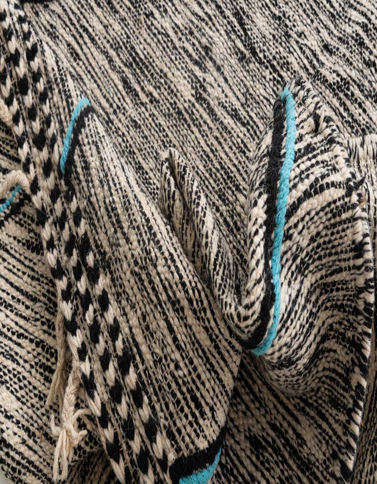 Detail image of 9' 2 x 14'  Hand Knotted Moroccan Wool Rug