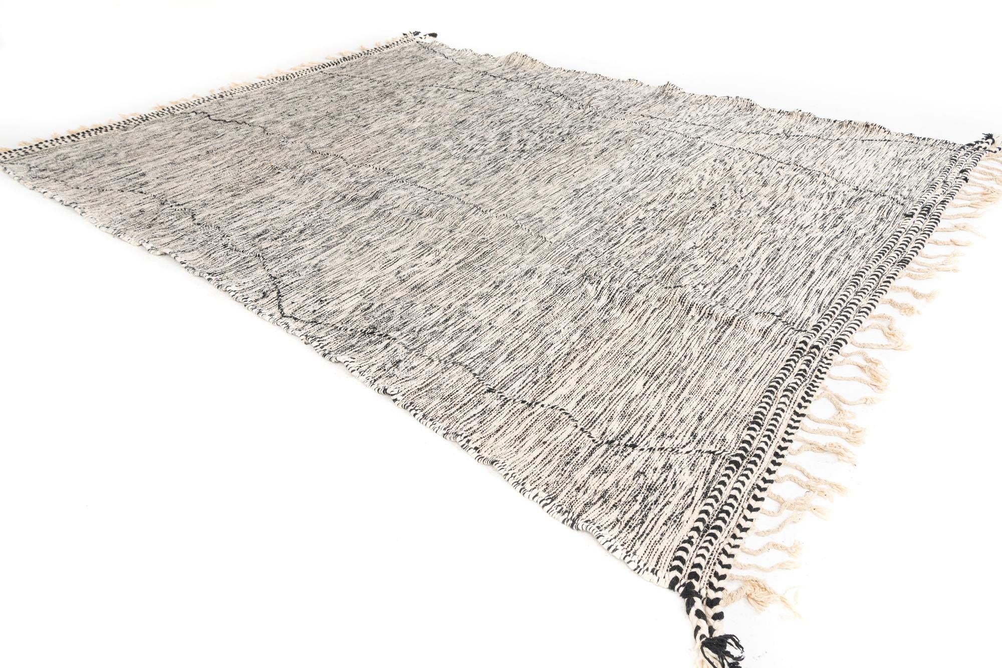 9' 6 x 12' 9 Hand Knotted Moroccan Wool Rug