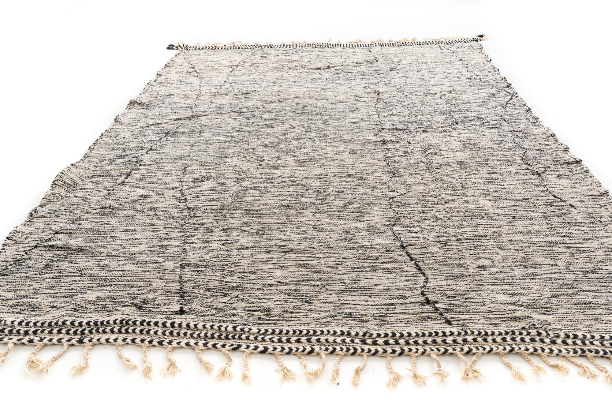 9' 6 x 12' 9 Hand Knotted Moroccan Wool Rug