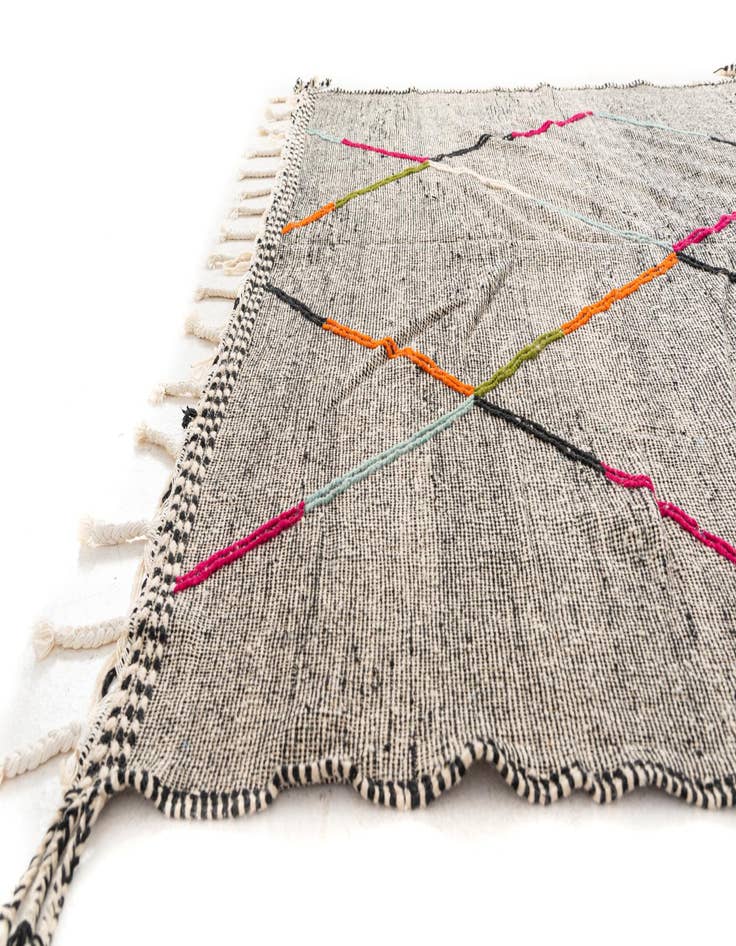 Detail image of 8' x 11' 6  Hand Knotted Moroccan Wool Rug