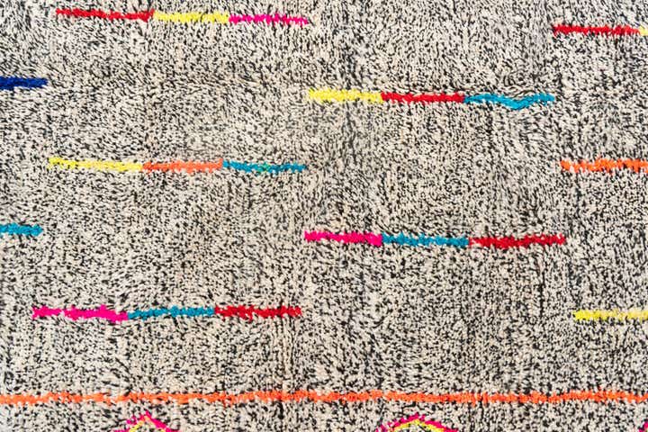 5' x 6' 7 Hand Knotted Moroccan Wool Rug