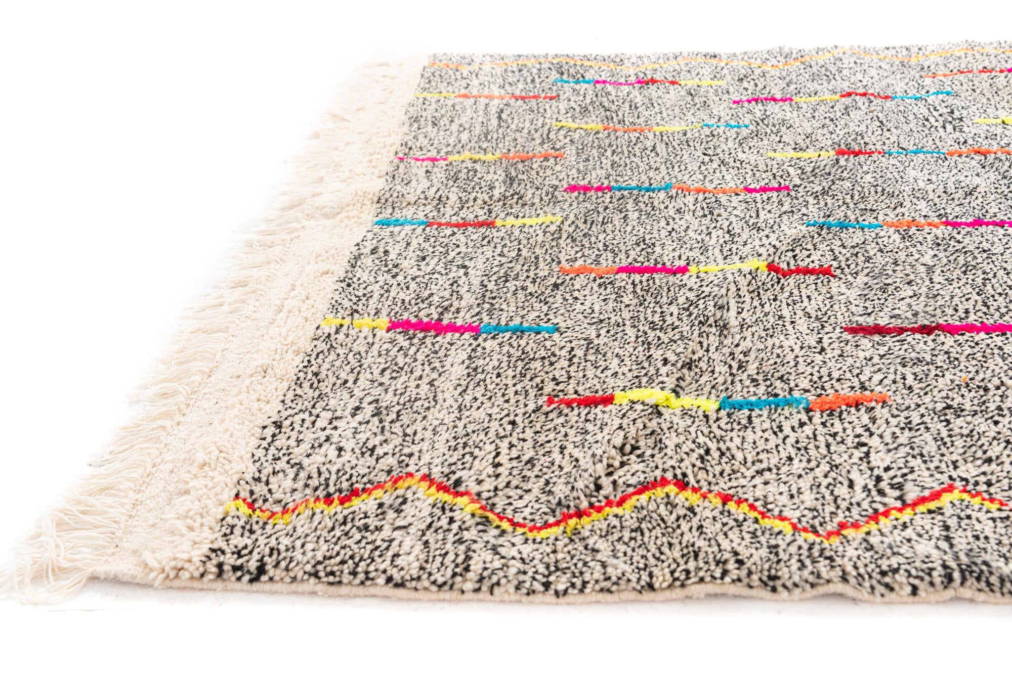 5' x 6' 6 Hand Knotted Moroccan Wool Rug