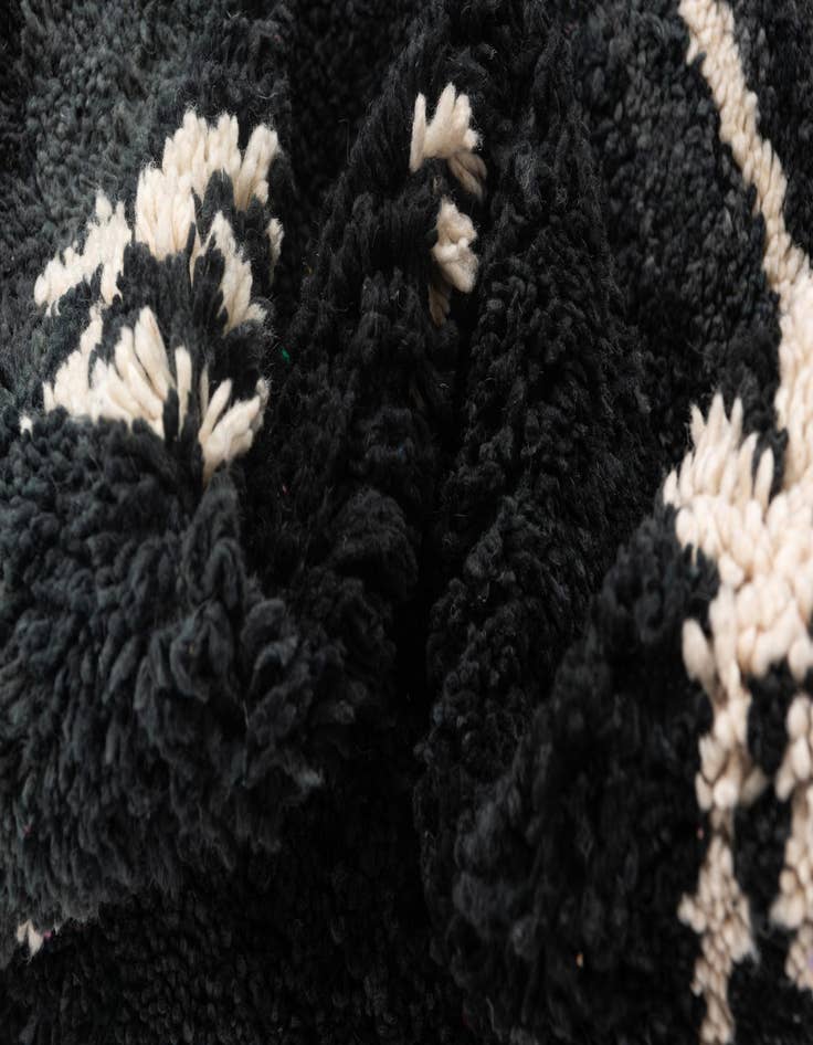 Detail image of 5' 2 x 8' 3  Hand Knotted Moroccan Wool Rug