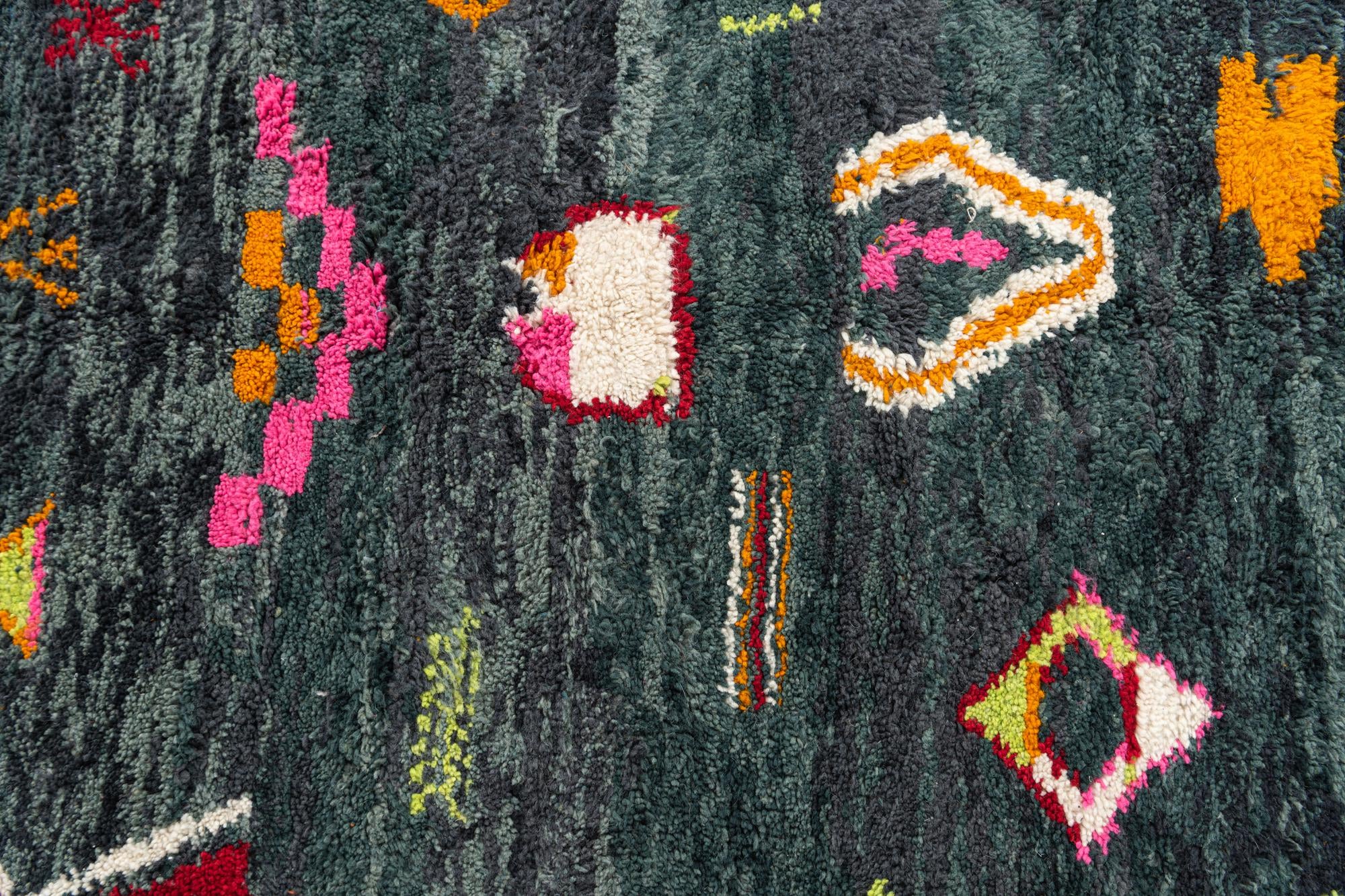5' x 7' 7 Hand Knotted Moroccan Wool Rug