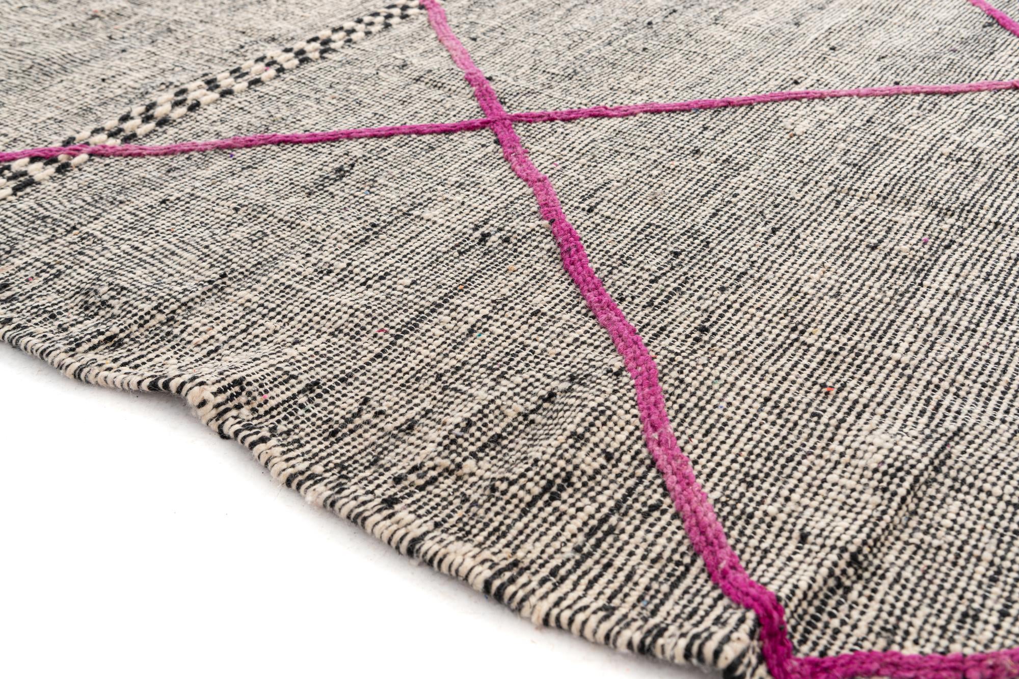 7' 9 x 11' 4 Hand Knotted Moroccan Wool Rug