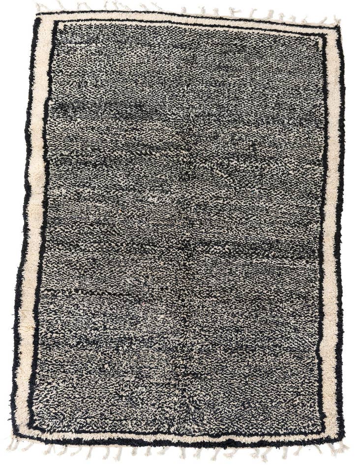 Detail image of 5' 2 x 9' Hand Knotted Moroccan Wool Rug