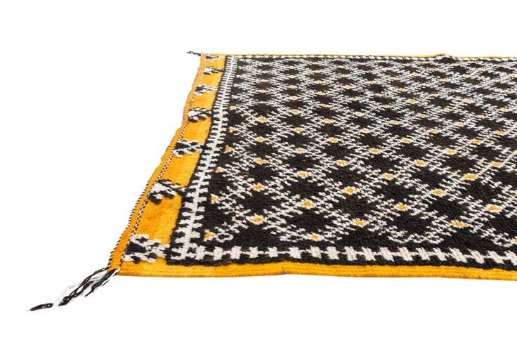 Detail image of 4' 7 x 8' Hand Knotted Moroccan Oriental Wool Rug