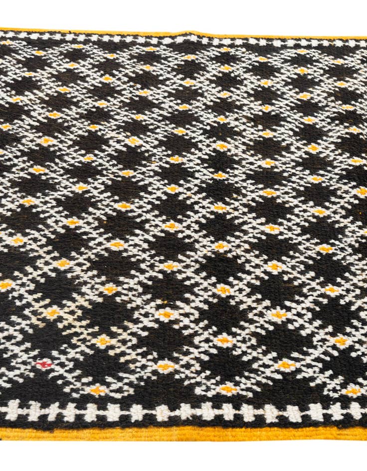 Detail image of 4' 7 x 8'  Hand Knotted Moroccan Oriental Wool Rug