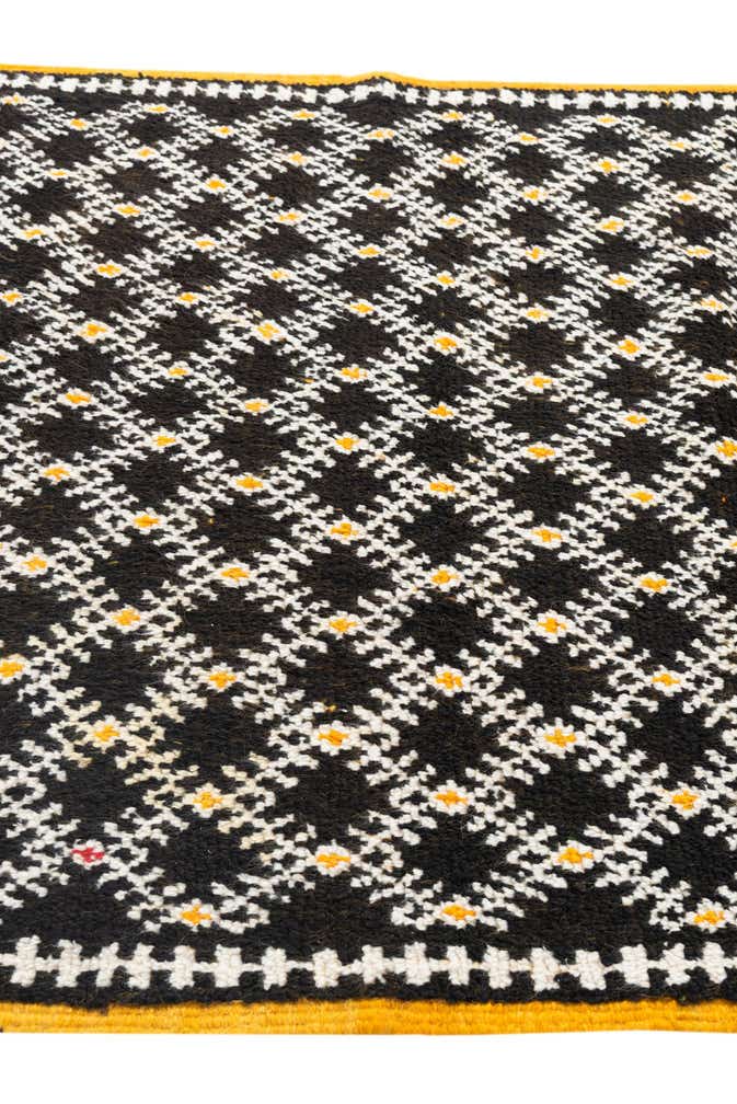 4' 7 x 8' Hand Knotted Moroccan Oriental Wool Rug