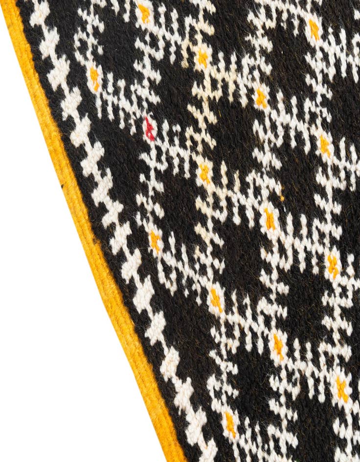 Detail image of 4' 7 x 8'  Hand Knotted Moroccan Oriental Wool Rug