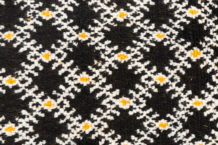 4' 7 x 8' Hand Knotted Moroccan Oriental Wool Rug