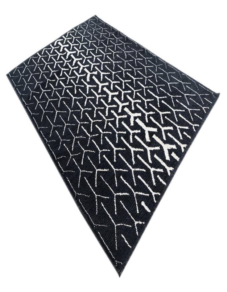 Detail image of 5' 10 x 8' 2 Hand Knotted Moroccan Wool Rug