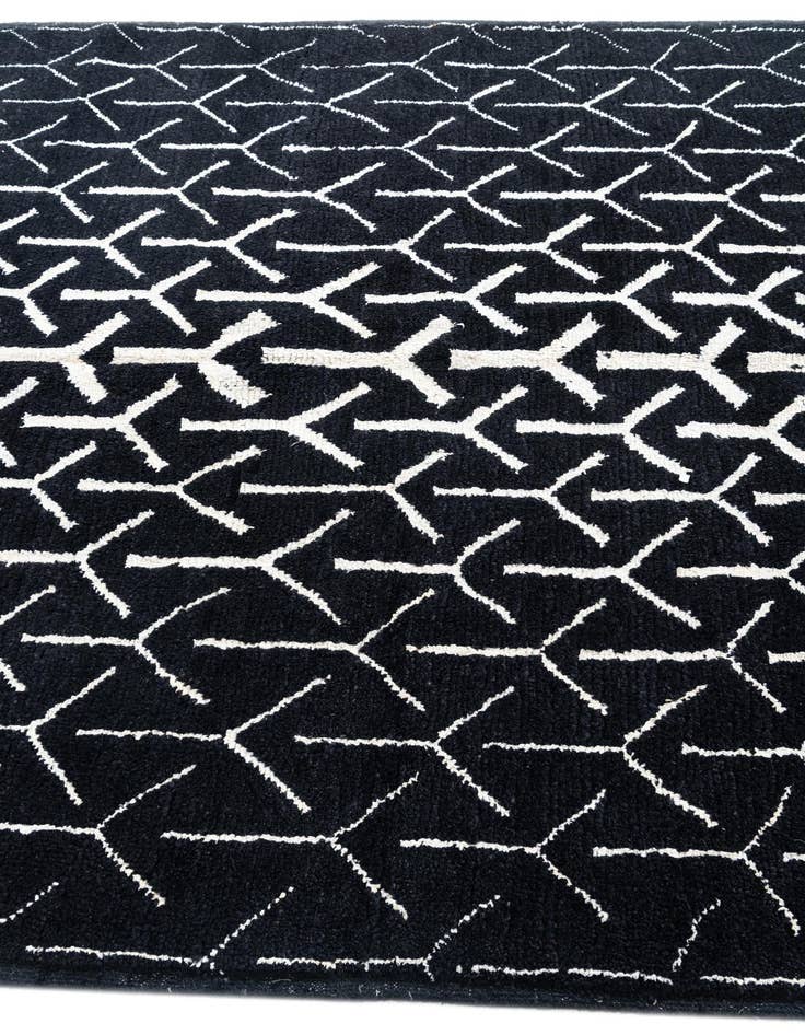 Detail image of 5' 10 x 8' 2 Hand Knotted Moroccan Wool Rug