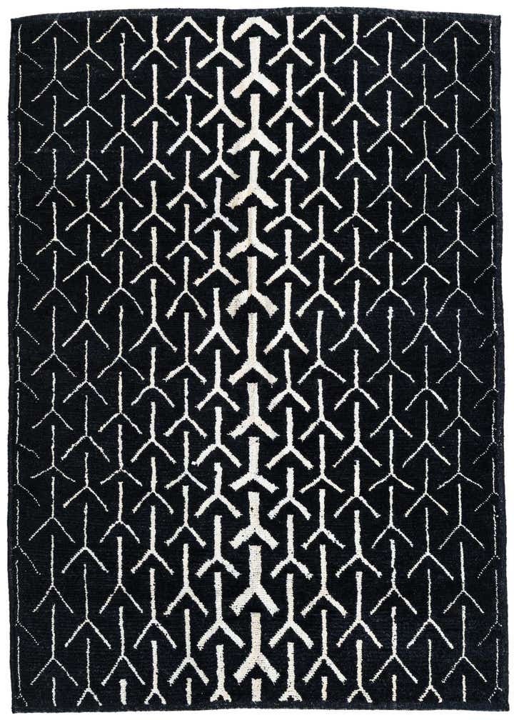 5' 10 x 8' 2 Hand Knotted Moroccan Wool Rug