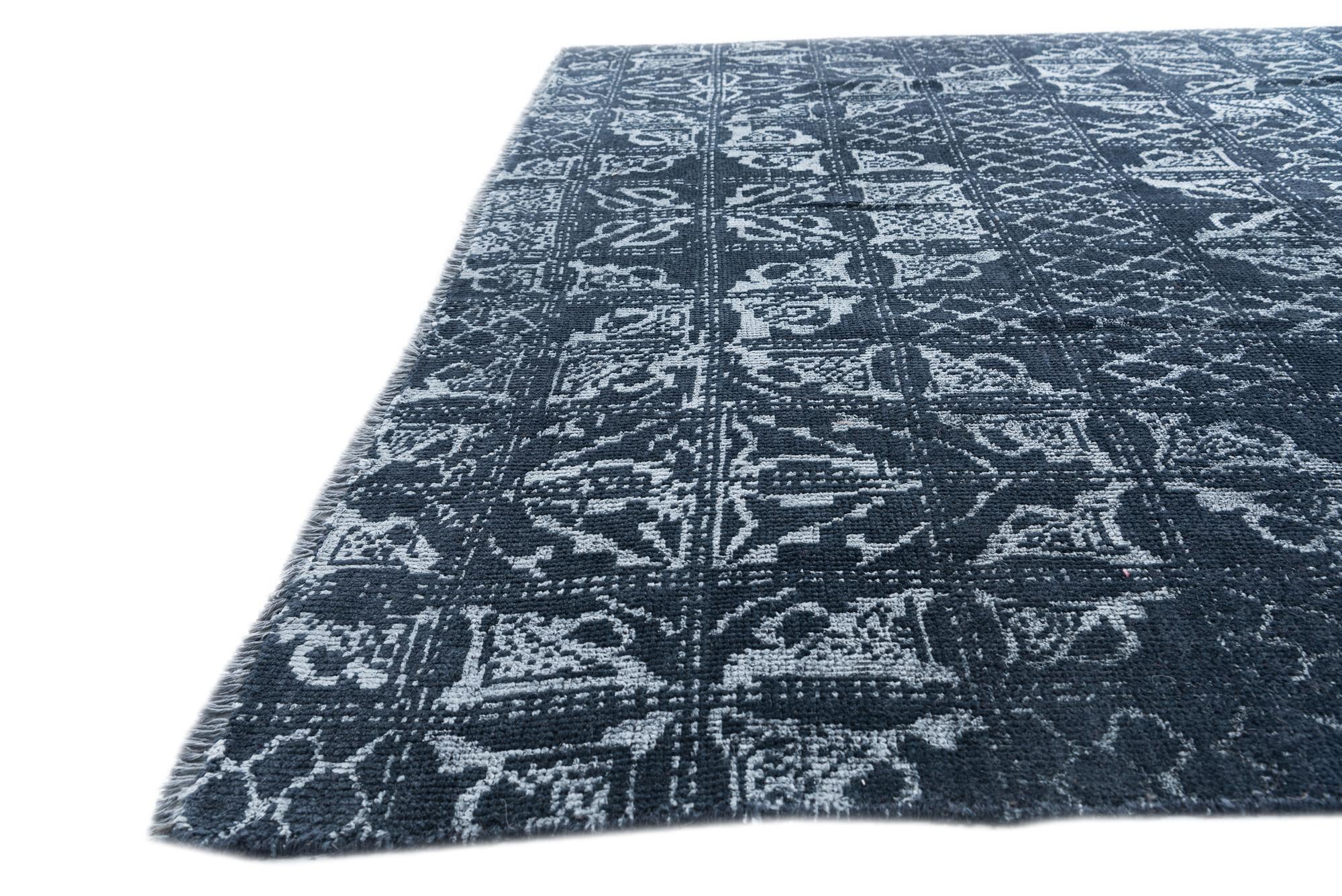 5' 10 x 9' Hand Knotted Moroccan Rug
