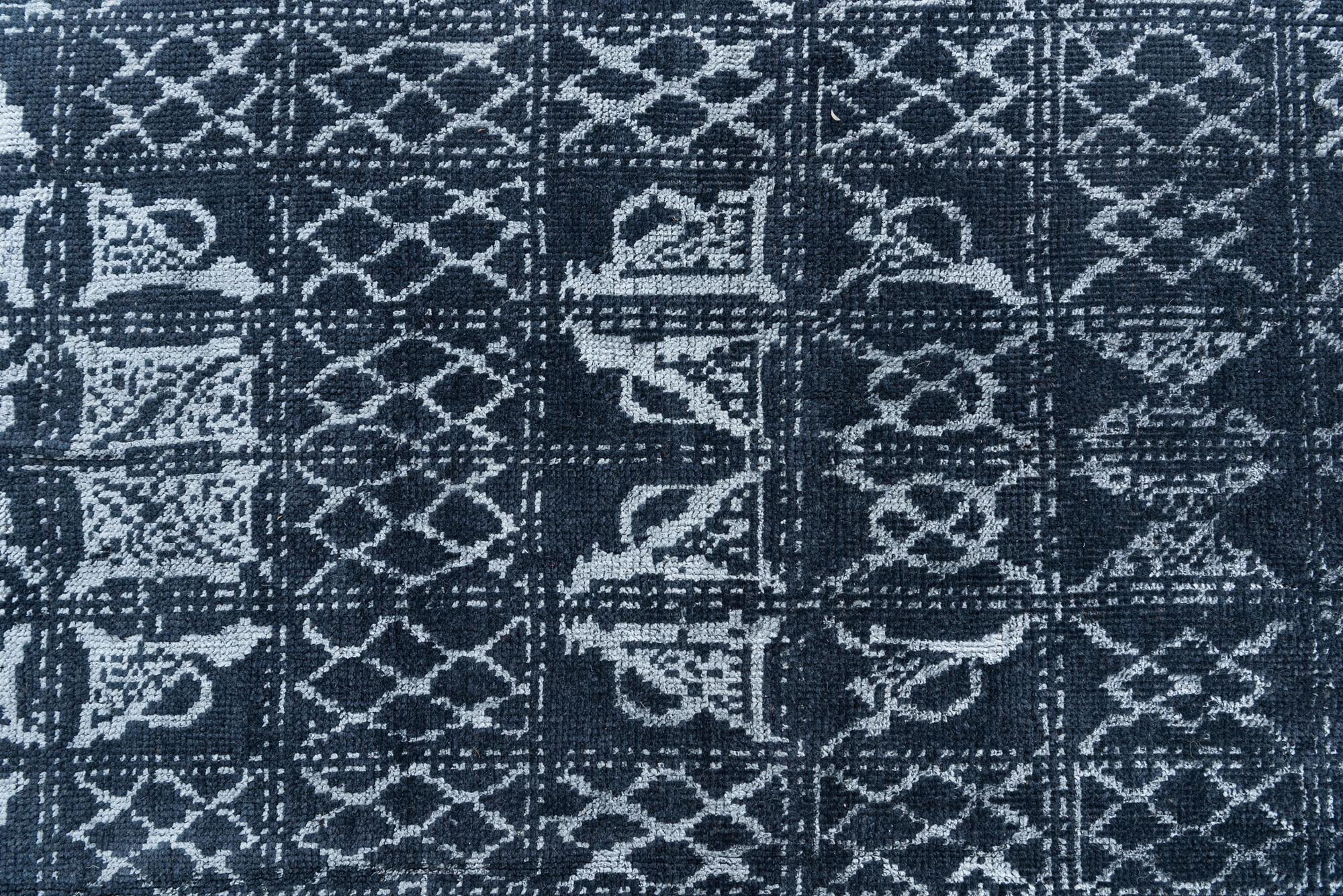 5' 10 x 9' Hand Knotted Moroccan Rug