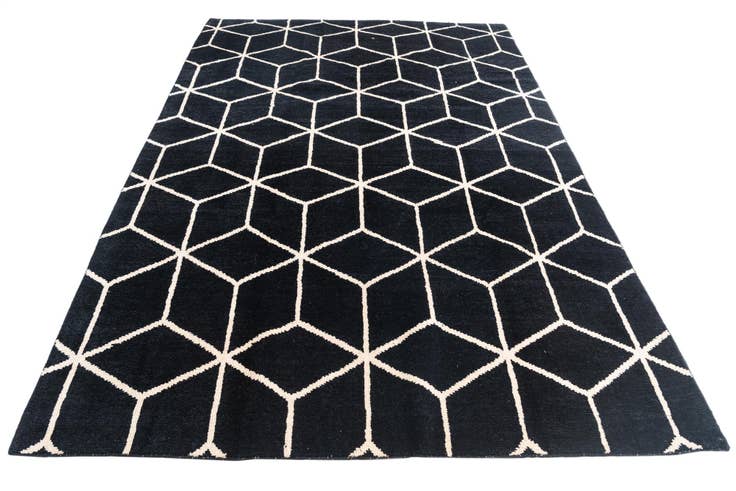 Detail image of 6' 8 x 10' 4 Hand Knotted Moroccan Wool Rug