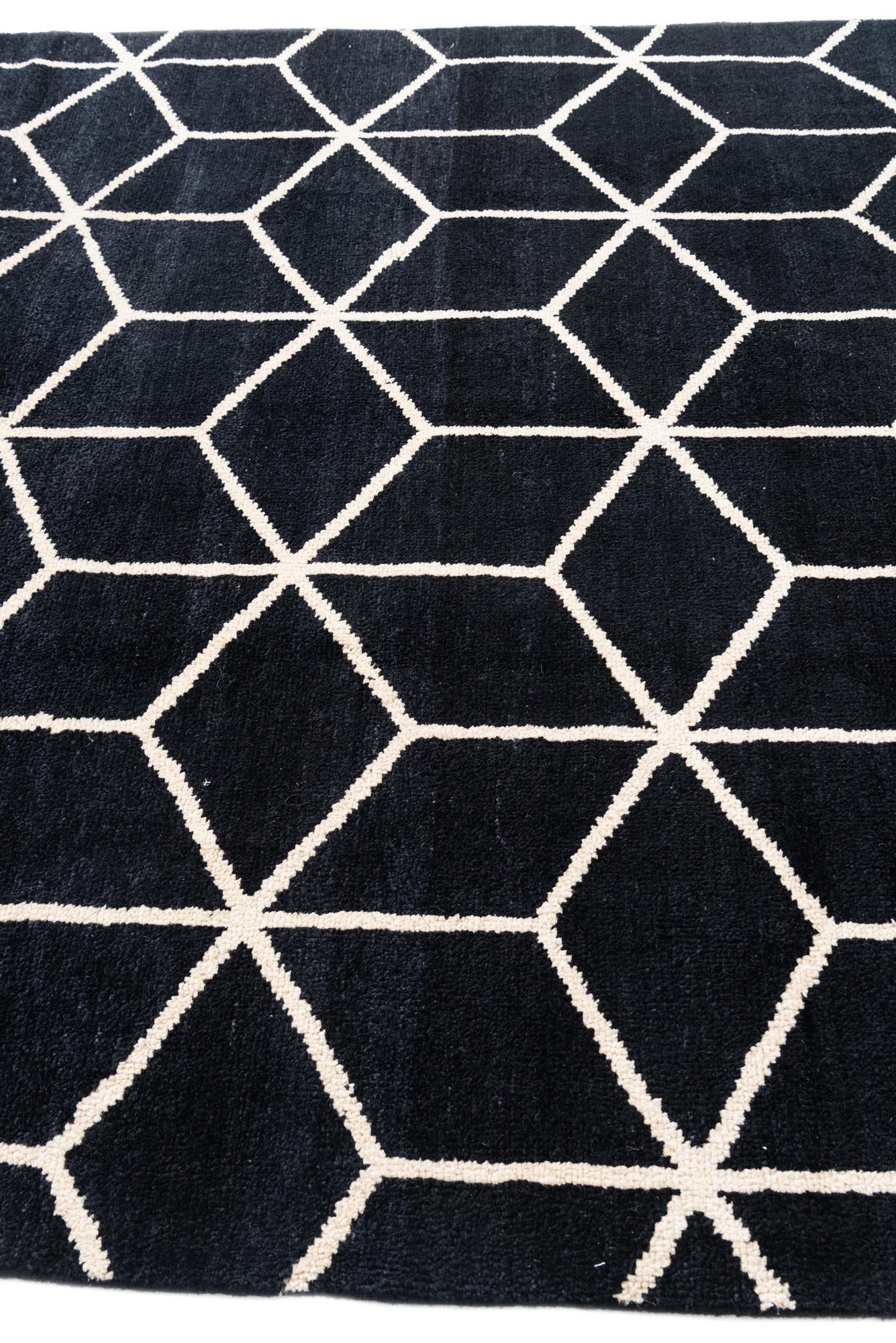 6' 8 x 10' 4 Hand Knotted Moroccan Wool Rug