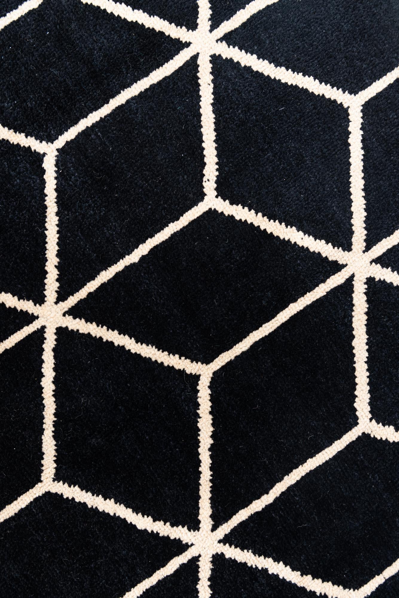 6' 8 x 10' 4 Hand Knotted Moroccan Wool Rug