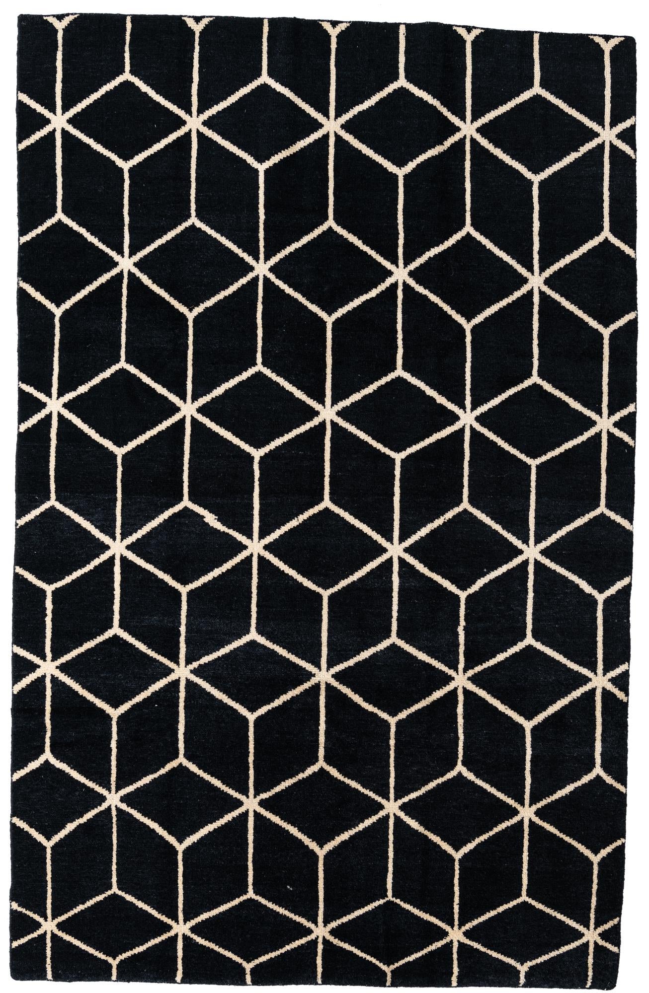 6' 8 x 10' 4 Hand Knotted Moroccan Wool Rug