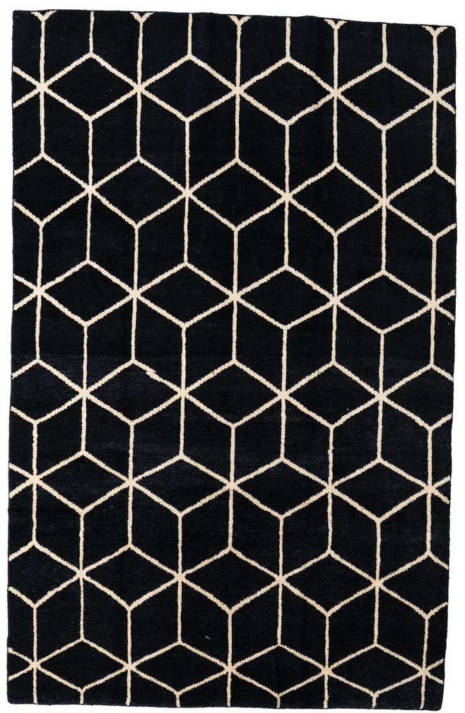 6' 8 x 10' 4 Hand Knotted Moroccan Wool Rug