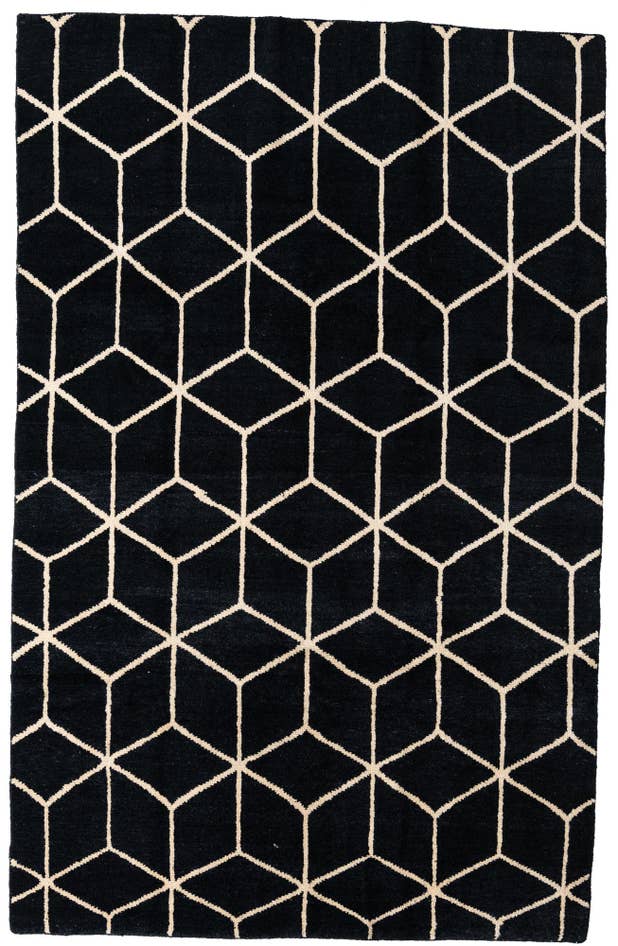 Detail image of 6' 8 x 10' 4 Hand Knotted Moroccan Wool Rug