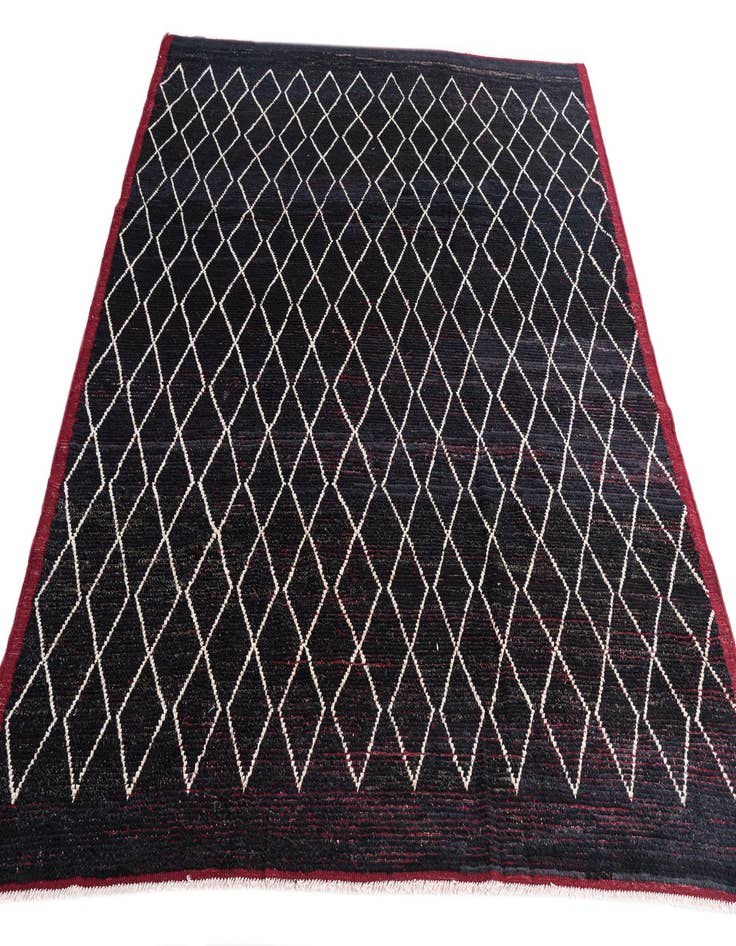 Detail image of 8' 7 x 10' 3  Hand Knotted Moroccan Wool Rug