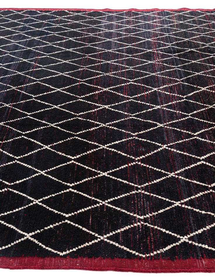 Detail image of 8' 7 x 10' 3  Hand Knotted Moroccan Wool Rug