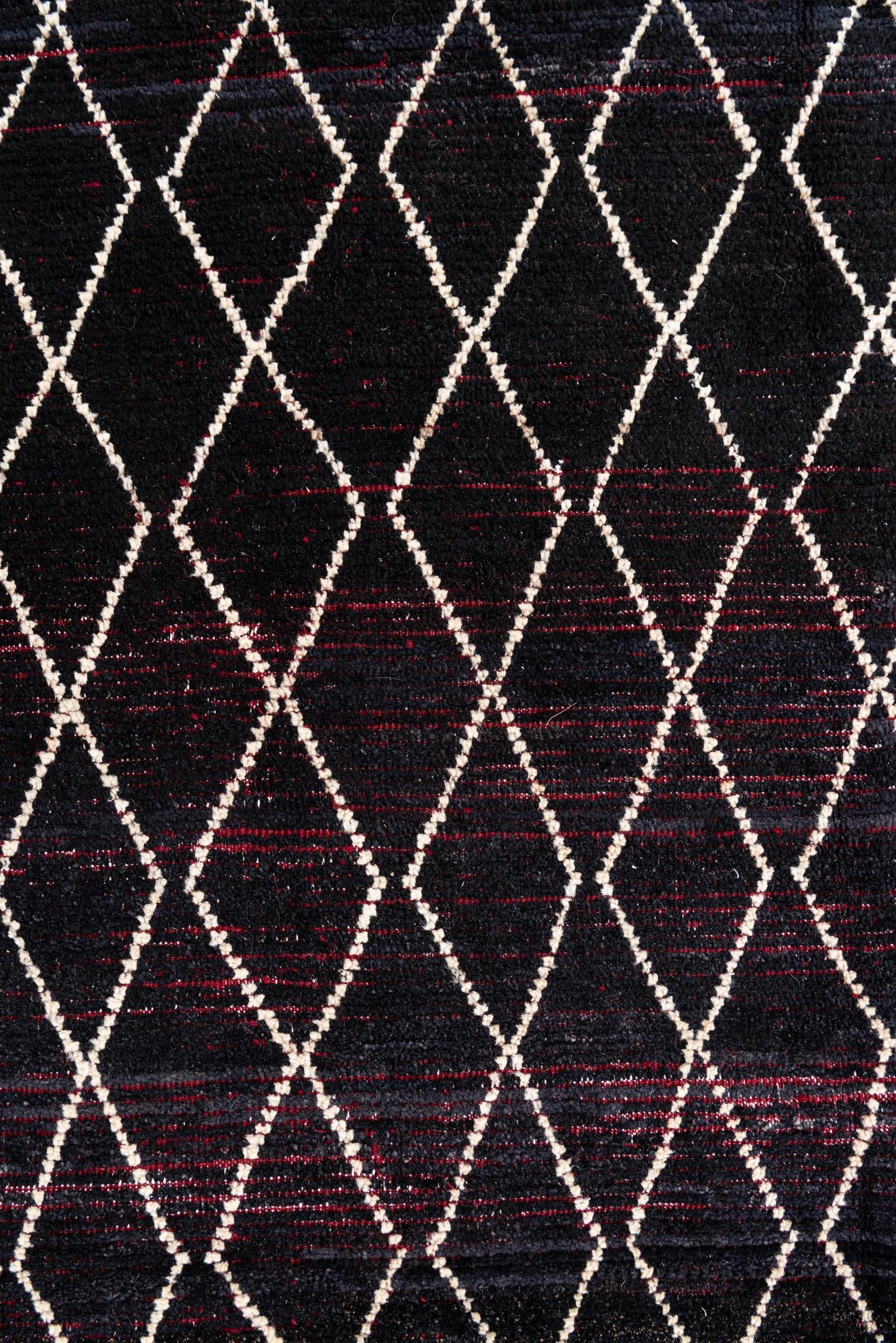 8' 7 x 10' 3 Hand Knotted Moroccan Wool Rug