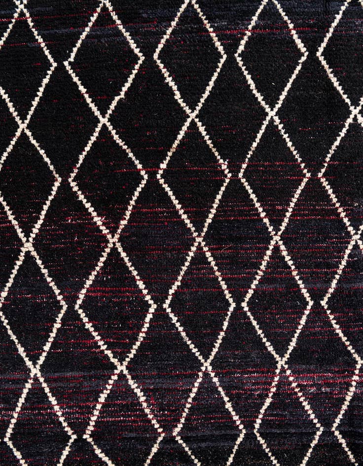 Detail image of 8' 7 x 10' 3  Hand Knotted Moroccan Wool Rug