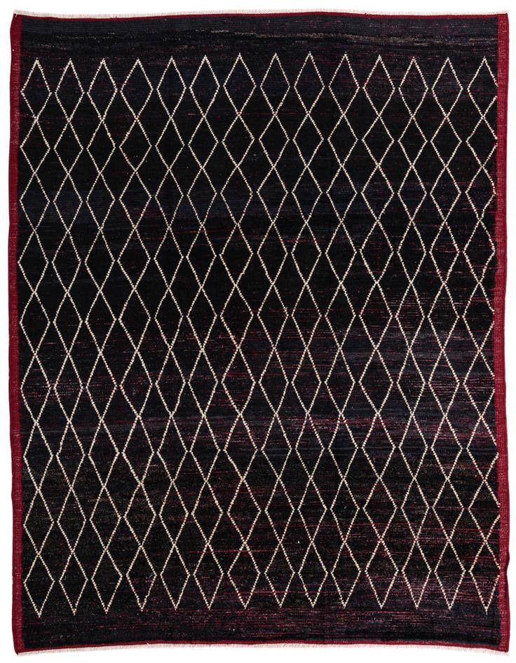 Detail image of 8' 7 x 10' 3 Hand Knotted Moroccan Wool Rug