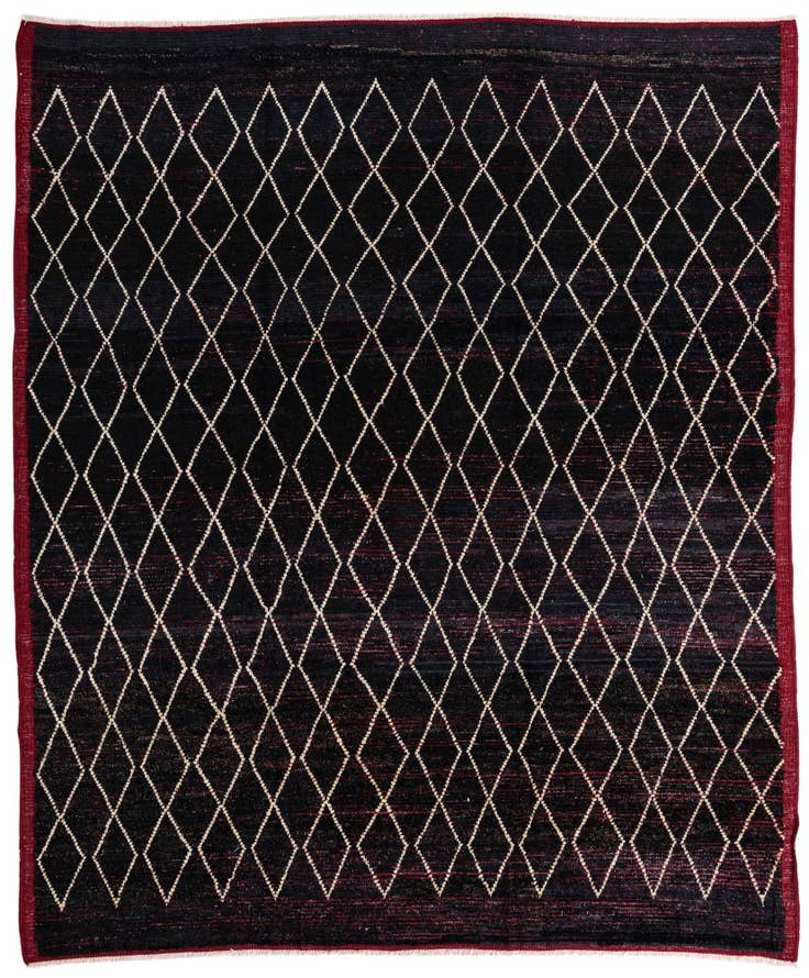 Detail image of 8' 7 x 10' 3 Hand Knotted Moroccan Wool Rug