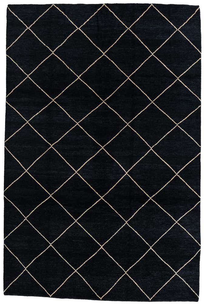 6' 8 x 10' Hand Knotted Moroccan Wool Rug