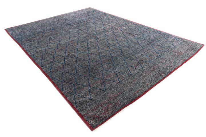 10' 4 x 14' 4 Hand Knotted Moroccan Wool Rug