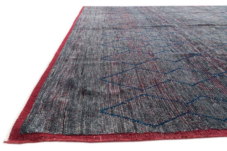 Detail image of 10' 4 x 14' 4 Hand Knotted Moroccan Wool Rug