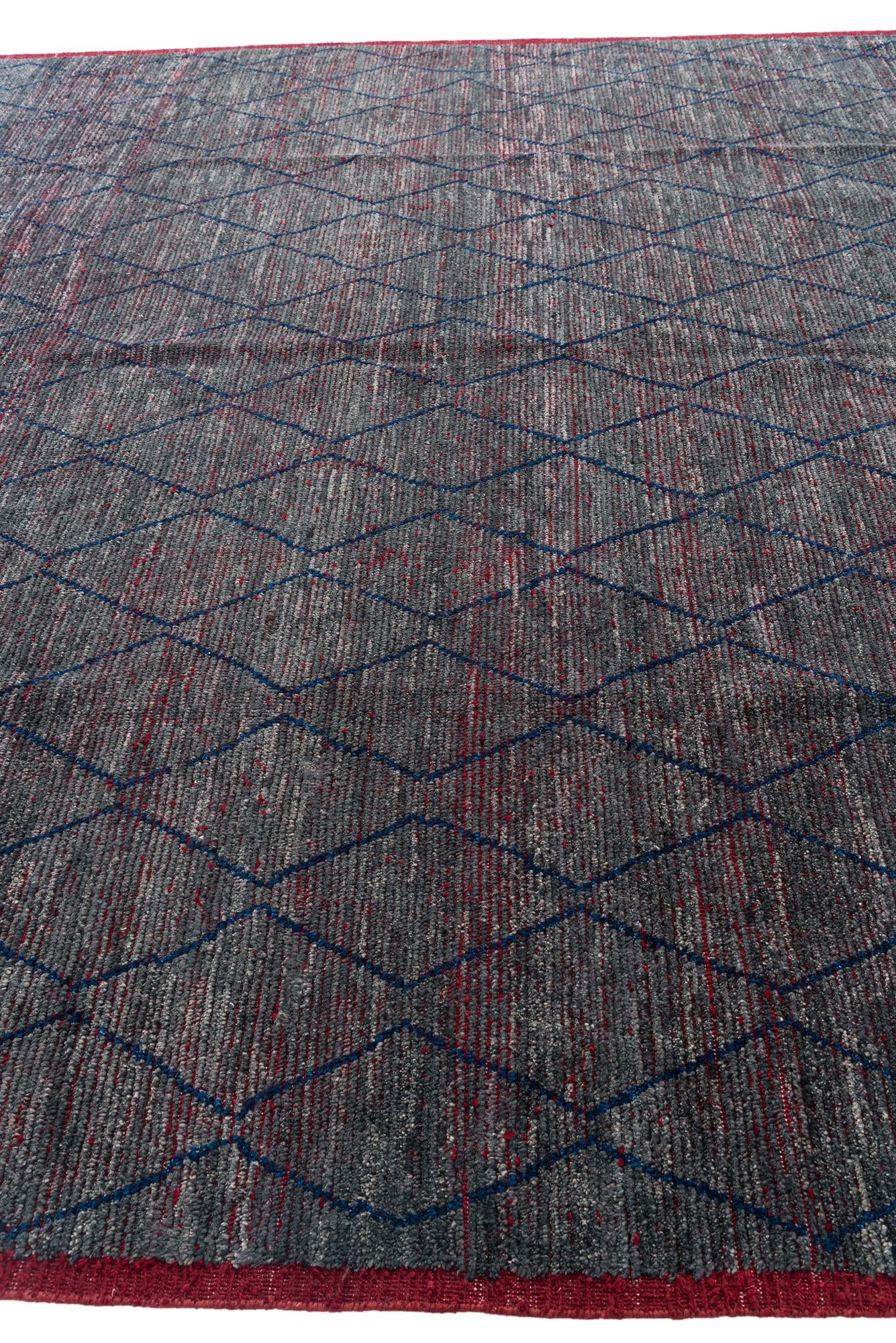 10' 4 x 14' 4 Hand Knotted Moroccan Wool Rug