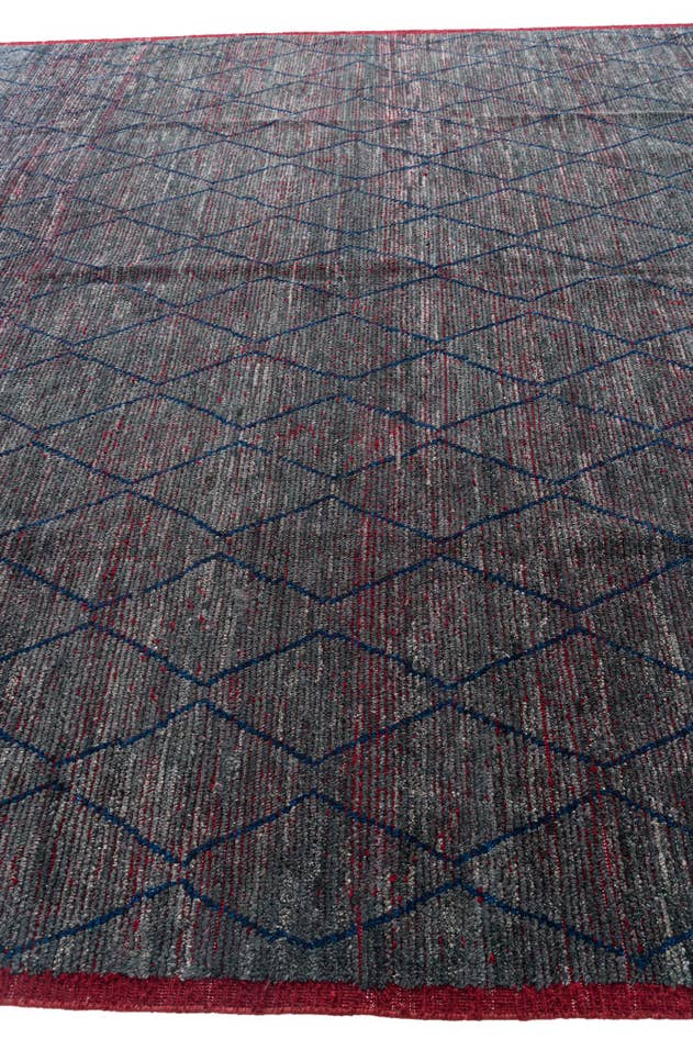 Detail image of 10' 4 x 14' 4 Hand Knotted Moroccan Wool Rug