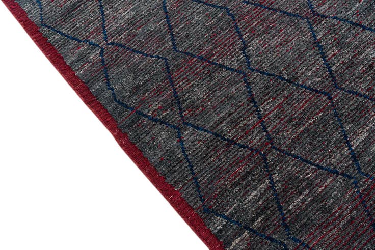 Detail image of 10' 4 x 14' 4 Hand Knotted Moroccan Wool Rug