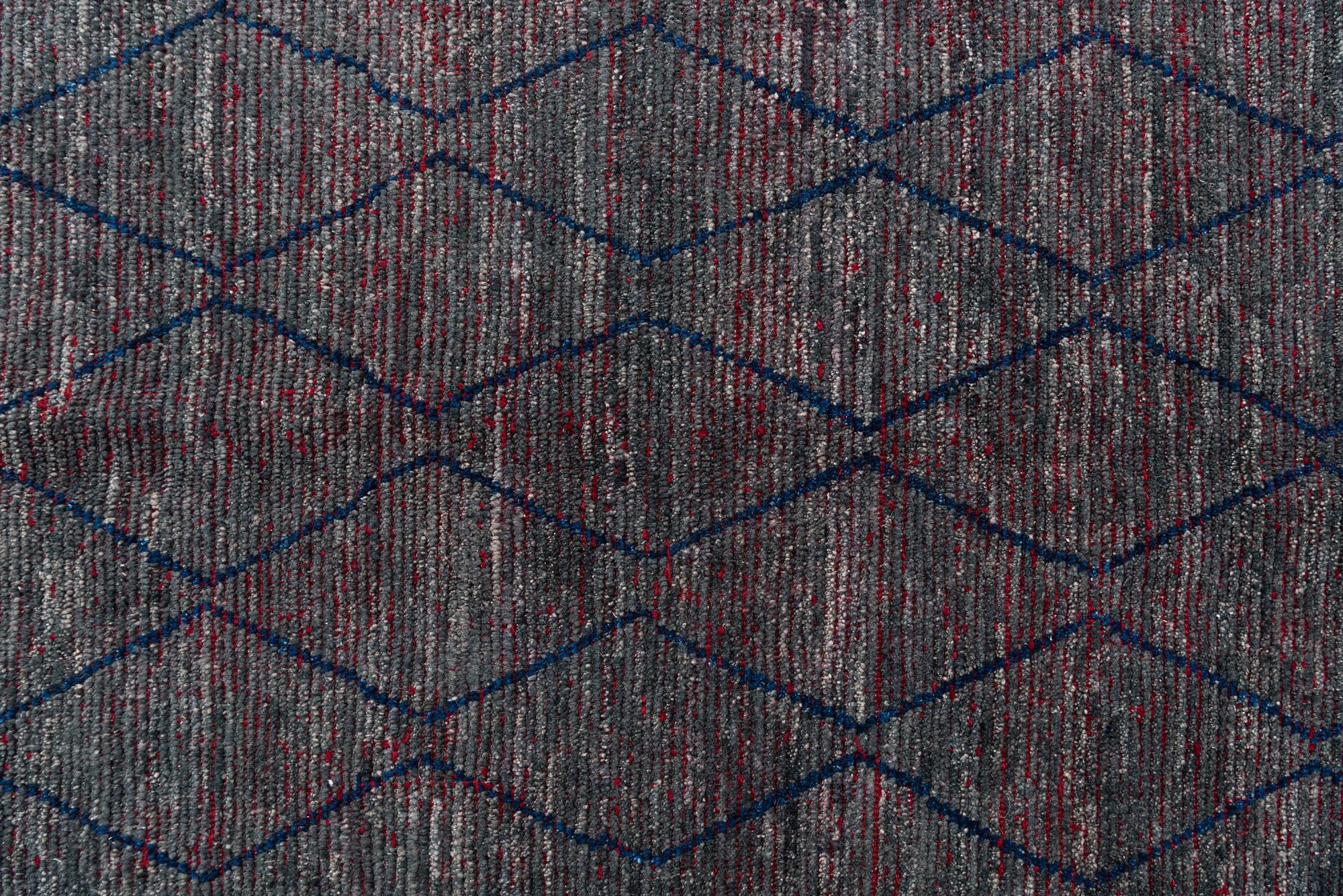 10' 4 x 14' 4 Hand Knotted Moroccan Wool Rug