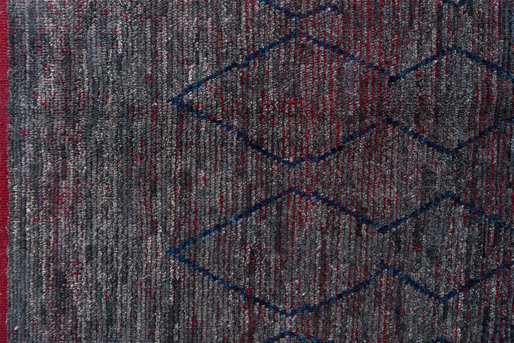 10' 4 x 14' 4 Hand Knotted Moroccan Wool Rug